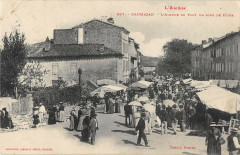 Daumazan L'Avenue Du Pont Un Jour De Foire -
													09 Ariège
												