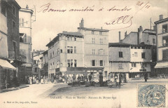 Tarare Place Du Marche  (dos non divisé) à Tarare