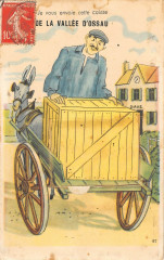 Cpa A Systeme Pays Basque Je Vous Envoie Cette Caisse De La Vallee D'Ossau