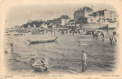 Arcachon La Plage A Maree Haute à Arcachon
