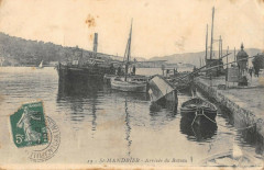 Saint Mandrier Arrivee Du Bateau (cliché pas courant