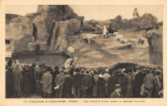Le Pole-Sud a Luna-Park - Les chutes d'eau dans Le Bassin polaire. à Paris 17e