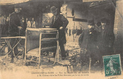 Grandcamp Raz De Maree De 1909 M.cheron Visite Les Villas Devastees