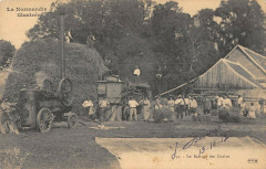 La Normandie Illustree Le Battage Des Grains -
													14 Calvados
												