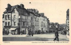 Lisieux Carrefour De La Rue Du Carmel Et Du Boulevard Sainte-Anne à Lisieux