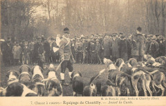 Chasse A Courre Equipage De Chantilly Avant La Curee à Chantilly