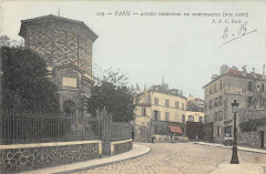 Carte postale ancienne Ancien Réservoir de Montmartre (Rue Lepic)
                                                                     à Paris 18e
                                