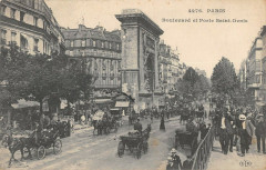 Paris Xe Boulevard Et Porte Saint Denis à Paris 10e