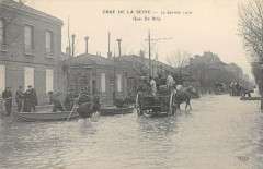 Crue de la Seine - 29 Janvier 1910 - Quai De Billy à Paris 16e