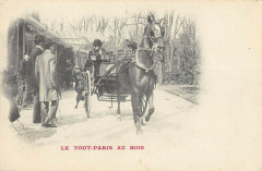 Paris Le Tout Paris Au Bois Attelage Superbe à Paris