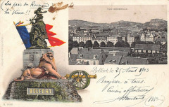 Belfort Jolie Cpa Precurseur Vue Generale à Belfort