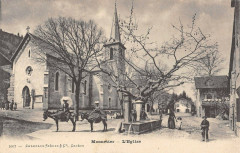 Monnetier Haute Savoie L'Eglise (cpa animée