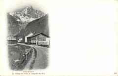 Chamonix Le Village De Pratz Et Aiguille Du Dru