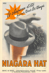 Paris Xe Faubourg Poissonniere Cpa Publicite Niagara Hat Le Chapeau à Paris 10e