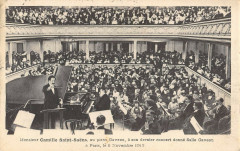Paris VIIIe Camille Saint Saens Au Piano Gaveau Dernier Concert A Gaveau à Paris 8e