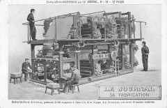 Paris Le Journal Sa Fabrication Machine Rotative Du Journal -
																					75000 Paris
																			