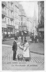 Carte postale ancienne Paris Les Petits métiers parisiens. La Marchande de poissons
                                                                     à Paris
                                