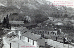 Saint Laurent De Cerdans Vue Generale De La Gare Et Des Usines à Saint-Laurent-de-Cerdans