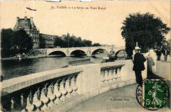 Paris 1e La Seine. Pont Royal P. Marmuse à Paris 1er