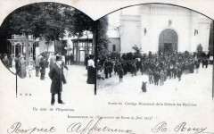Inauguration De L'Exposition De Reims Sortie Du Cortege Ministeriel Galer à Reims