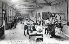 Montceau Les Mines Les Ateliers De L'Ecole Primaire Superieure (cpa indus à Mont