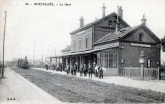 Rosendael La Gare (Train Arrivant En Gare Animee -
													59 Nord
												