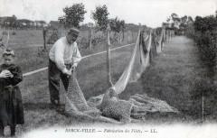 Berck Ville Fabrication Des Filets  (Metiers De La Mer Vieux Metiers à Berck