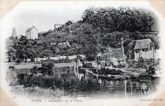 Vitre Lavandieres Sur La Vilaine (dos non divisé)   (Cpa Animee -
																					35500 Vitré
																			