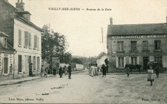 Vailly Sur Aisne Avenue De La Gare (cpa animée à Vailly-sur-Aisne