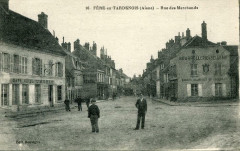 Carte postale ancienne Fere En Tardenois Rue Des Marchands (cpa animée
                                                                     à Fère-en-Tardenois
                                