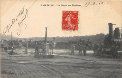 Amberieu Le Depot Des Machines (Tres Belle Cpa