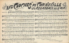 Les Cloches De Corneville Je Regardais En L'Air (Cpa Poeme Chanson