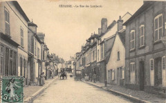 Sezanne La Rue Des Lombards (cliché pas courant à Sézanne