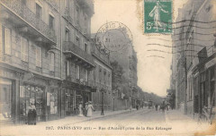Rue d'Auteuil prise de la Rue Erlanger à Paris 16e
