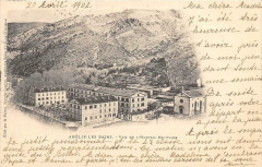 Amelie Les Bains Vue De L'Hopital Militaire (dos non divisé cpa pionnière