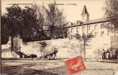 Bagnols Le College (cpa glacée