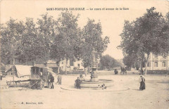 Saint Pourcain Sur Sioule Le Cours Et Avenue De La Gare -
													03 Allier
												