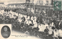 Nancy Funerailles Du Cardinal Mathieu 1908 à Nancy