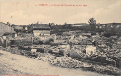 Hurlus Les Ruines De L'Incendie Du 10 Mai 1909 -
													51 Marne
												