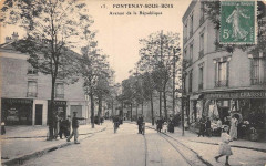 Fontenay Sous Bois Avenue De La Republique (cliché pas courant à Fontenay-sous-Bois