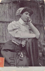 Type De Catalane (cpa émaillée Fau émail