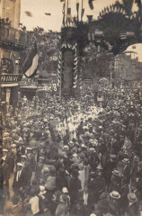 Caen Carte Photo Pendant Le Concours De Musique La Foule (scan recto vers à Caen