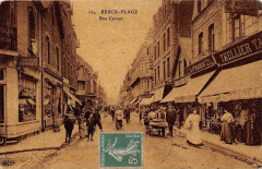 Berck Plage Rue Carnot (cpa glacée à Berck