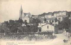 Angouleme Eglise Et Faubourg Saint-Ausone (dos non divisé) à Angoulême