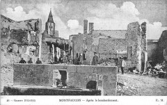 Montfaucon Apres Bombardement