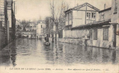Asnieres Crue De La Seine Rue Adjacentes Au Quai D'Asnieres -
													92 Hauts de Seine
												