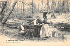 Landes A La Fontaine Jeunes Landaises  (dos non divisé)