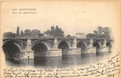 Saint Cloud Pont De Saint-Cloud (dos non divisé) à Saint-Cloud