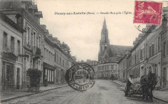 Fleury Sur Andelle Grande Rue Pres De L'Eglise Attelage à Fleury-sur-Andelle