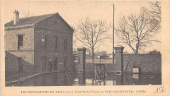 Carte postale ancienne Les inondations de Paris - L'entrée des Usines du Pneu Continental, à Clichy
                                                                     à Clichy
                                